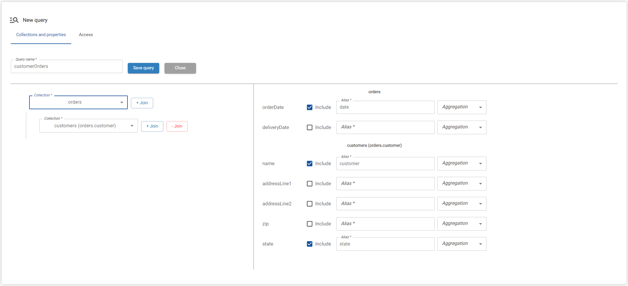 Developer portal - simple sample query